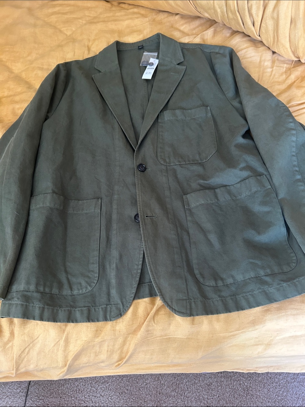 J. Crew Men’s Blazer ,Olive Green Lightweight